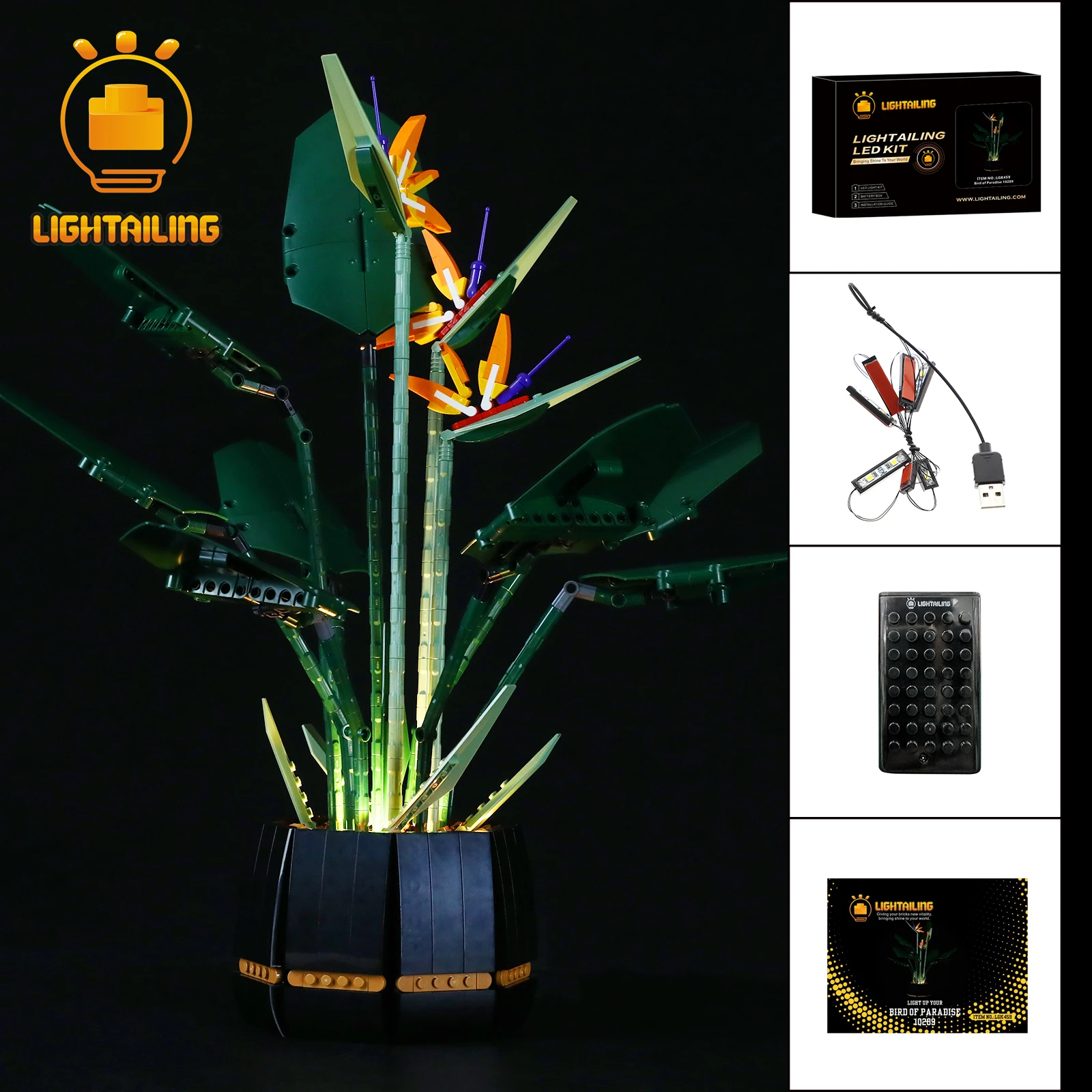 

LIGHTAILING LED Light Kit for 10289 Bird of Paradise Building Blocks Set (NOT Include the Model) Bricks Toys for Children