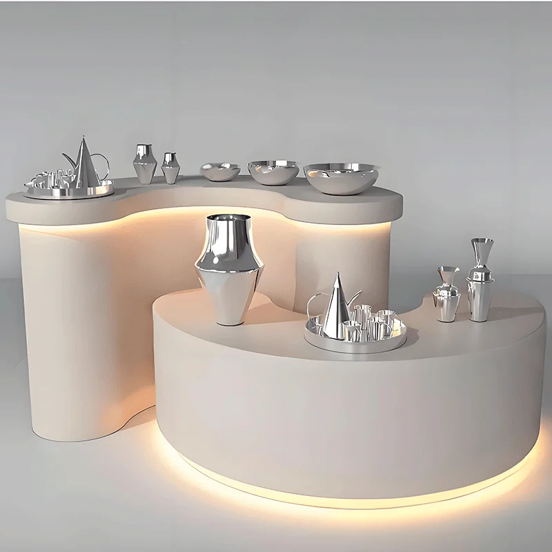 * Clothing Store Display Stand Display Custom Table Paint Middle Island Display Table