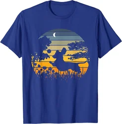 Teckel Worstje Hond Zonsondergang Hawaii Huisdieren Liefhebber T-Shirt Voor Mannen Vrouwen Oversized T-Shirt Heren T-Shirts Vintage T-Shirt Casual