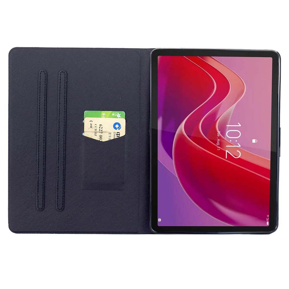 For Lenovo Tab M11 / Xiaoxin Pad 11 2024 Stand Case Pattern Printing Tablet Leather Cover with Auto Wake / Sleep - Nebula