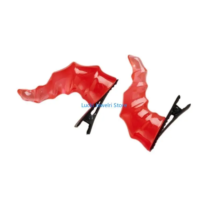 193E Lovely Hair Clip Devil Horn Hair Barrettes Girls Duckbills Braids Hairpin