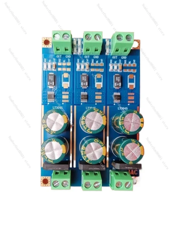 3-channel Independent Dual Parallel LT3045 Low-noise Linear Regulator Power Supply Polishing DAC