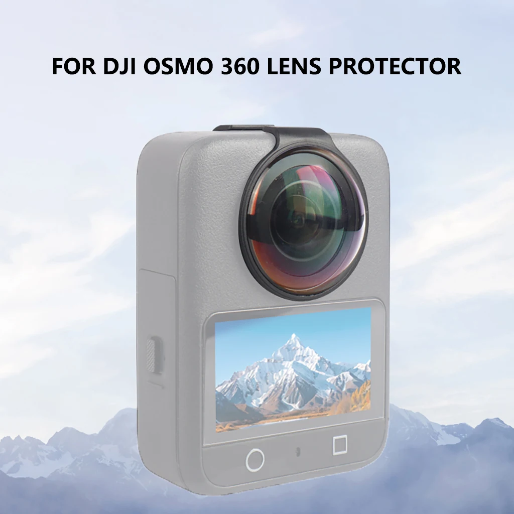 حامل قاعدة من السيليكون مضاد للانزلاق لملحقات كاميرا DJI Osmo360 / غطاء حماية للعدسة البلاستيكية / جراب من السيليكون