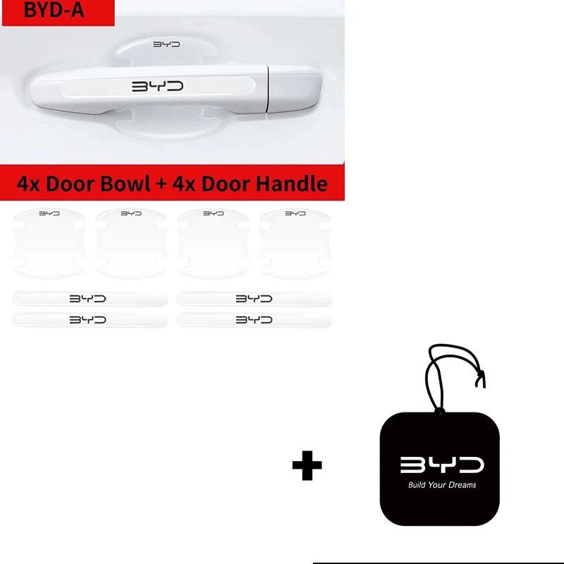 8pcs BYD Door Handle Protective Stickers - Anti-Scratch - Image 6