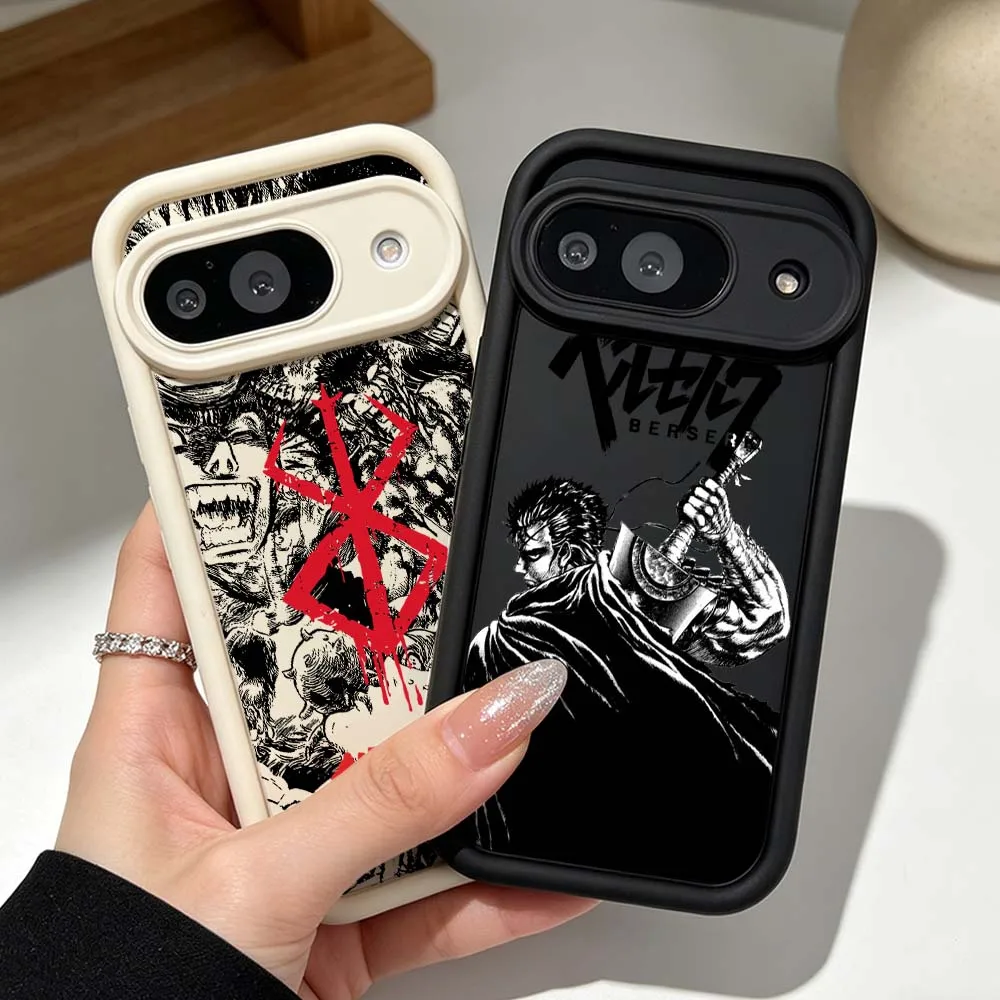 B-Berserk Comics Anime Silikonhülle für Google Pixel 10 9 8 7 9a 8a 7a Pro XL Eye Ladder Handyhülle