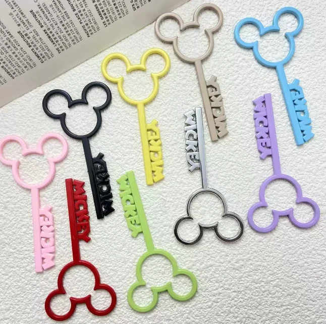 10 Uds. De dibujos animados de Anime de Disney, color mickey, colgante de Metal, pulsera, collar, manualidades hechas a mano, accesorios para hacer