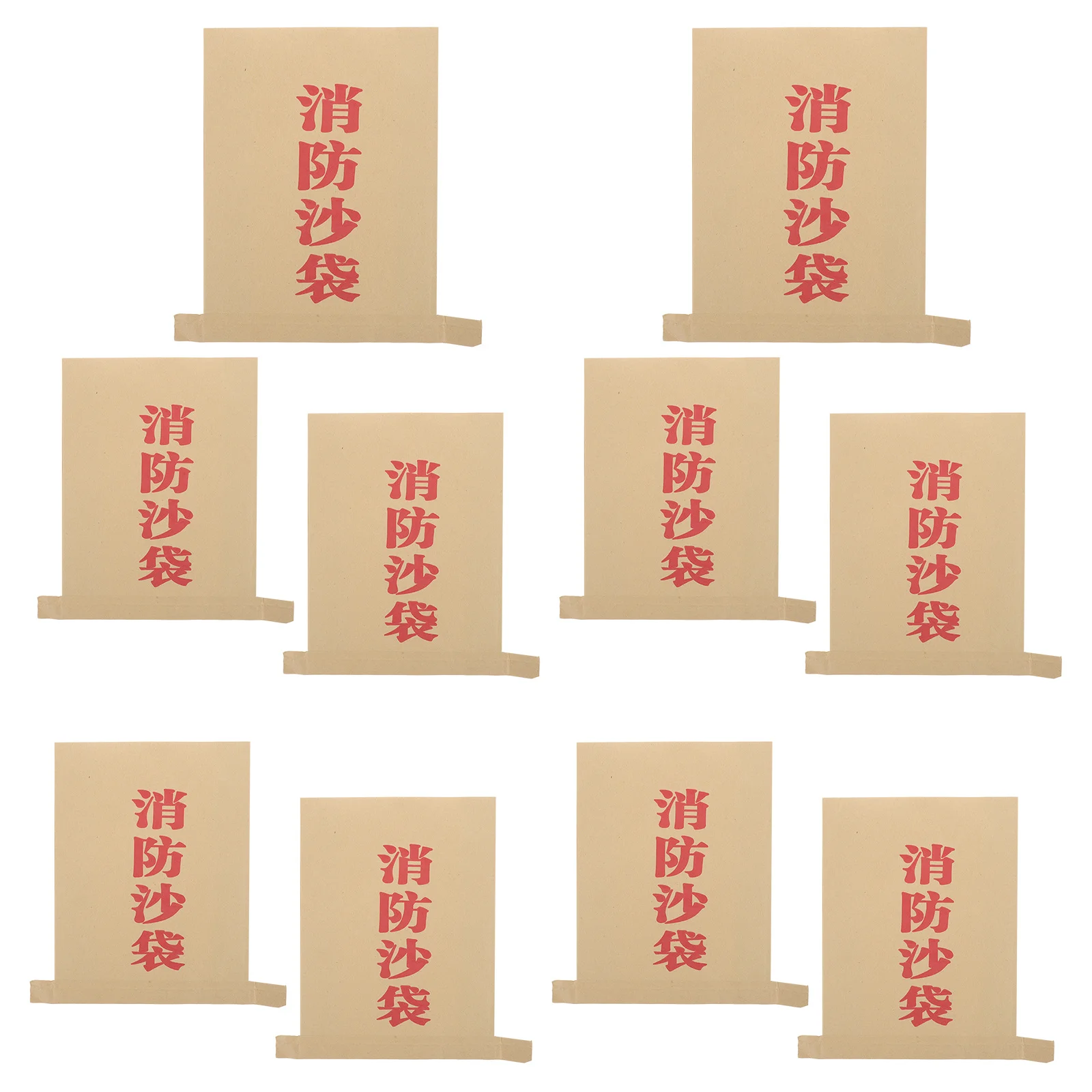 10Pcs Kraft Paper Sandbags Thickened Composite Sealing Bags Flood Control Fertilizer Storage Bags Food Bag Paper Pouches
