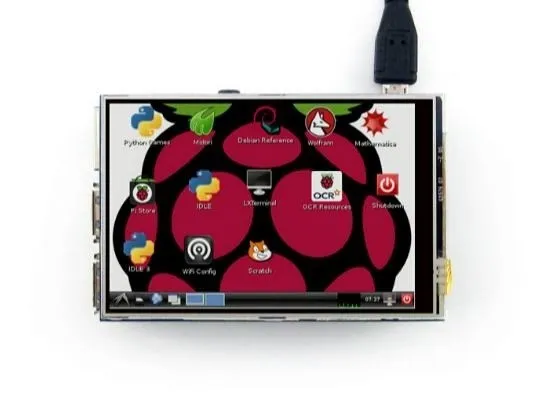 3.5quot Novo Original LCD TFT Touch Screen Display Para Raspberry Pi 3 Modelo B Board + Acrílico Case + Stylus