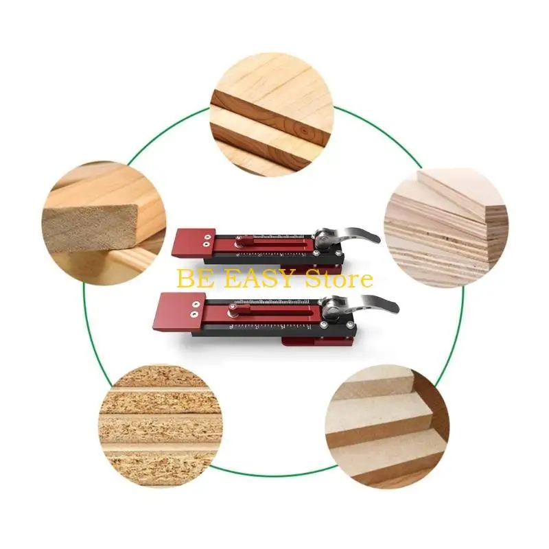 E28F أداة تركيب انحياز قابلة للتعديل مزدوجة النطاق معدات النجارة لوحة تركيب أداة لوحة الحائط #3