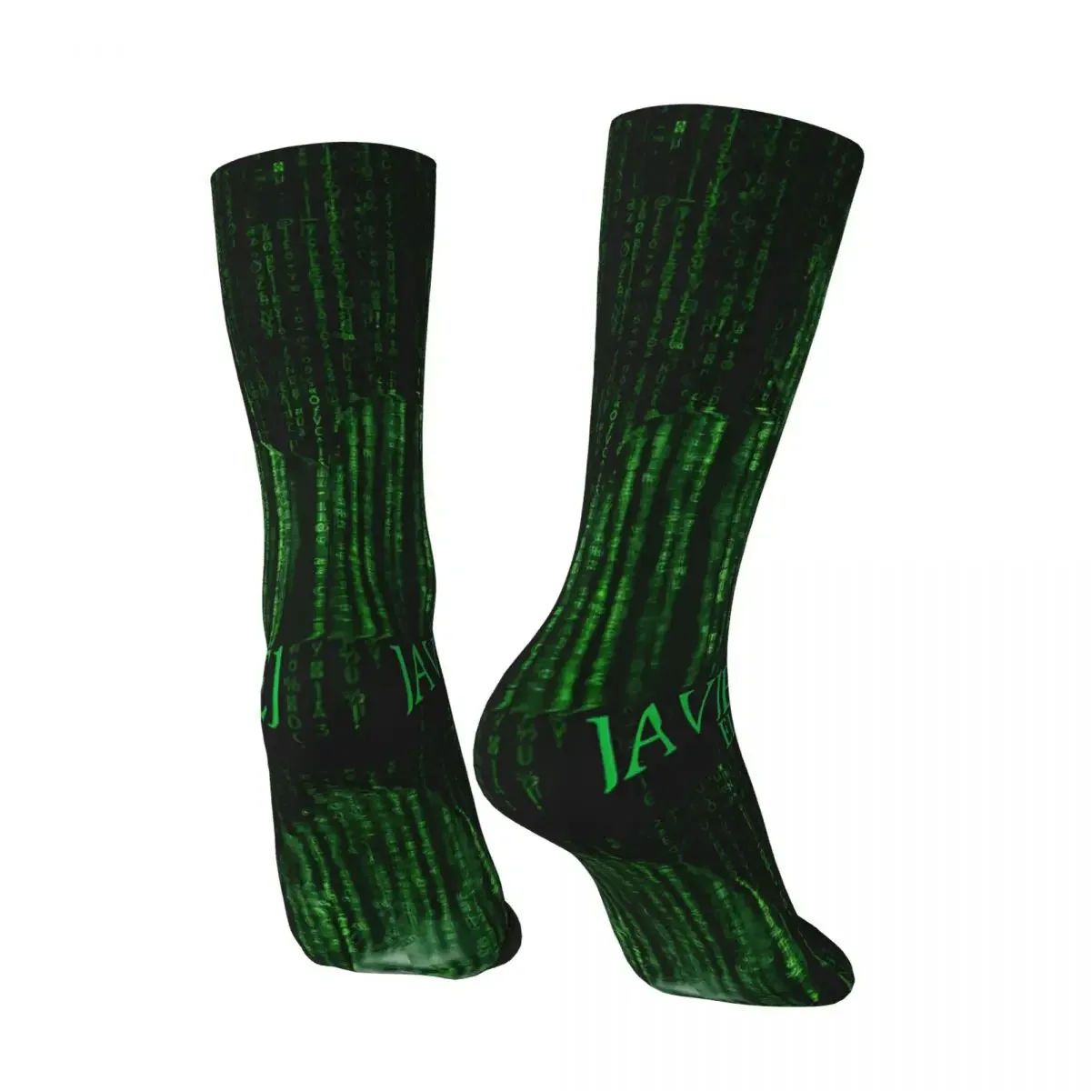 Vintage Javier Milei -The Chosen One - El Elegido Matrix Men's compression Socks Unisex The Matrix Harajuku Seamless Crew Sock