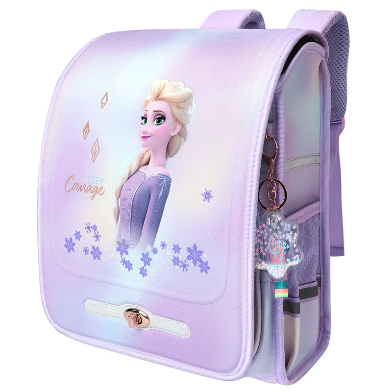 Disney New Frozen School Bags For Girls Elsa Grade 1-3 Primary Student Shoulder Orthopedic Backpack Large Capacity Gifts Mochila