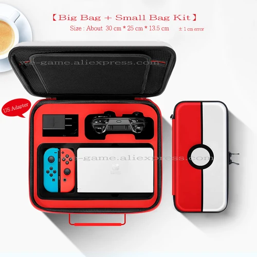 Imagen 2 del producto Estuche de Transporte de Gran Capacidad con Forro de Esponja Suave, Bolsa de Hombro, Bolsa de Viaje para Consola Nintendo Switch OLED y Accesorios de Juego