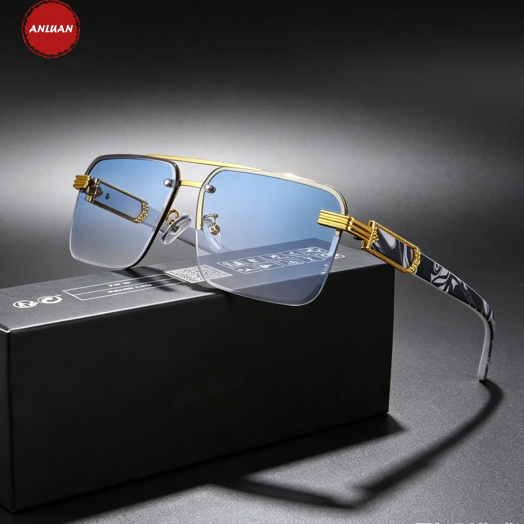 Fashion Rimless Sunglasses Men Women Populare Frameless Sun Glasses Male Female Classic Small Square Summer Traveling Shades