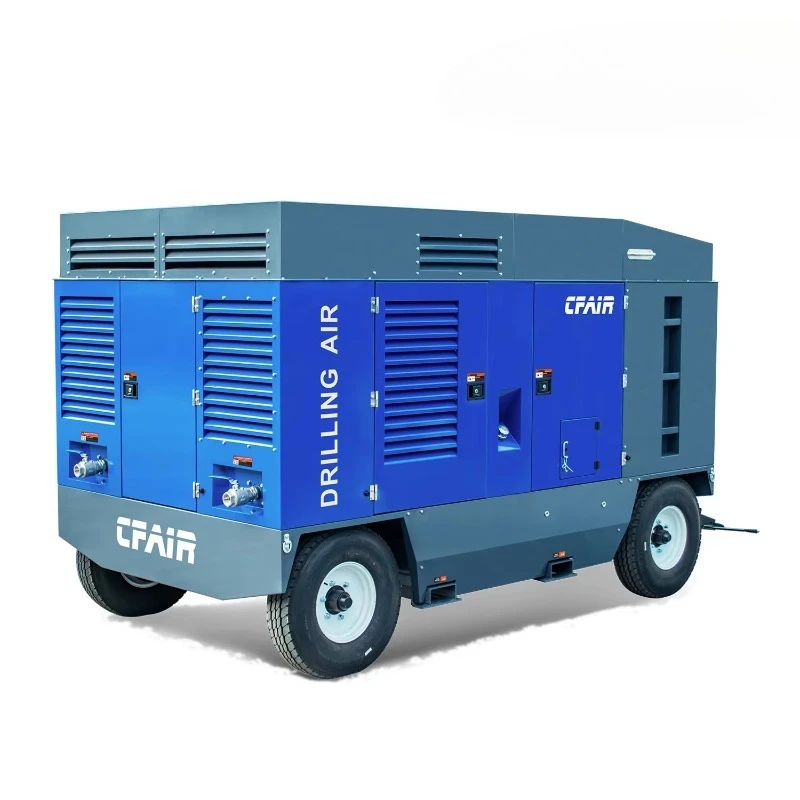 Engineering Specific CFAIR 1150cfm 25 Bar Diesel Driven Portable Screw Air Compressor for Drilling Machines