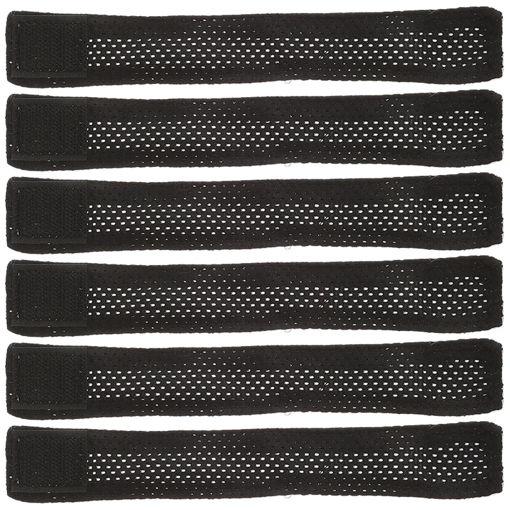 

6 шт. эластичных регулируемых ремешков-фиксаторов для манжет спортивной одежды (софтбол, футбол, баскетбол) – аксессуары для стабилизации