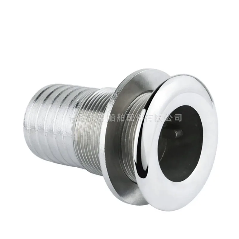 Half wire outlet (outer diameter) marine drainage plug, yacht hardware fittings hose joint 316 stainless steel