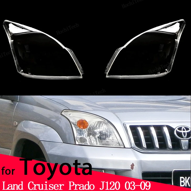 

Car Transparent Housing Front Headlights Lens Shell Cover Glass Lampcover Lampshade For Toyota Land Cruiser Prado J120 2003~2009