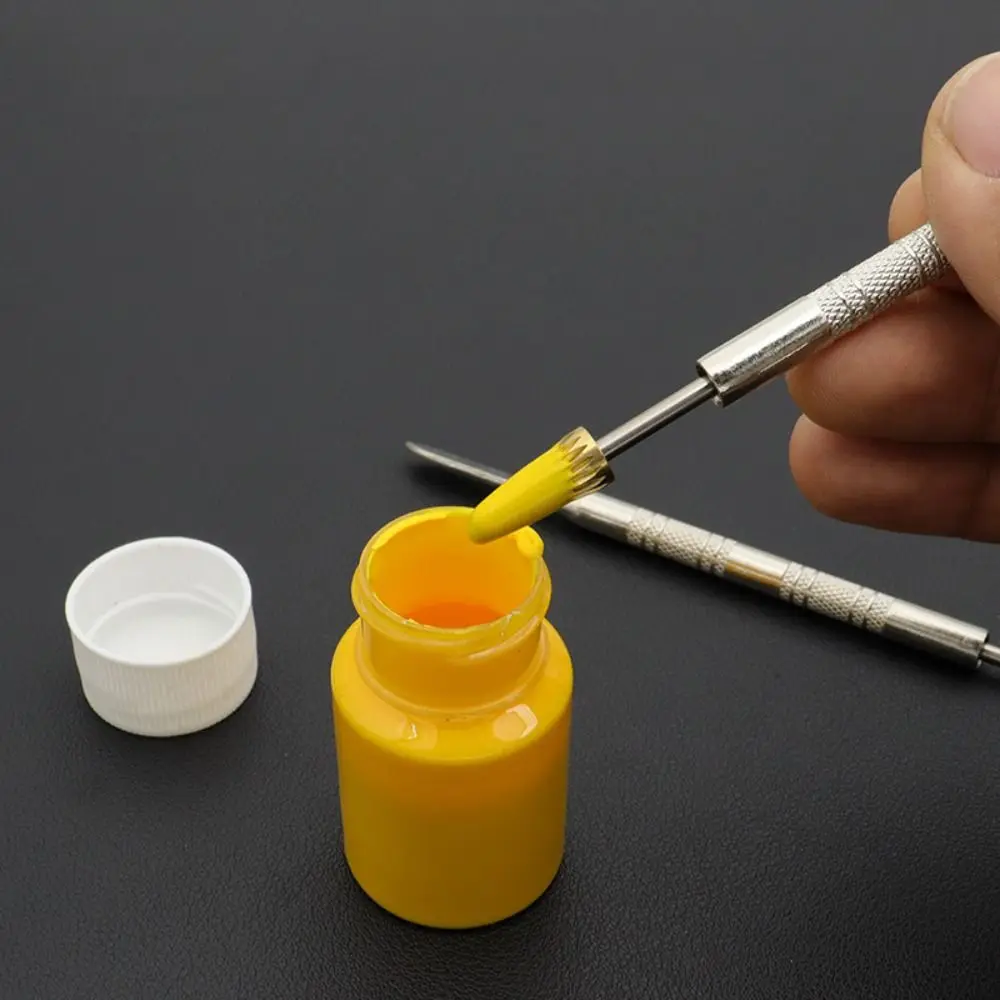Practical DIY Leather Edge Oil Pen Double Head Stainless Steel Gluing Dye Pen Handcraft Tools Leather