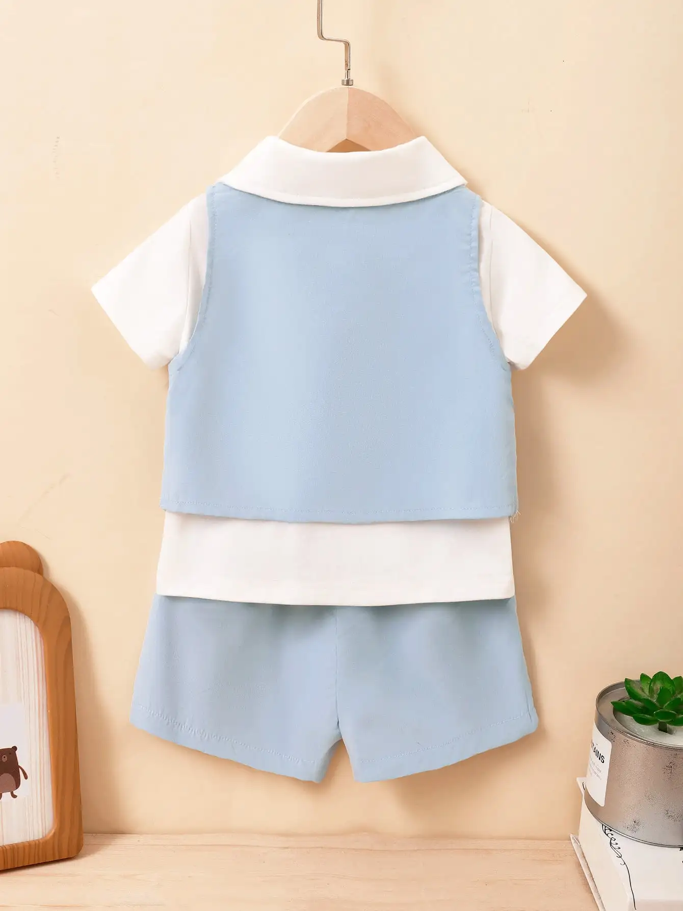 Baby summer leisure simple and refreshing breathable suit