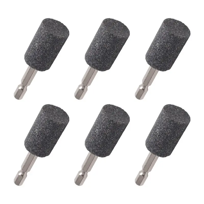 [B17B!】 8 Pcs Shape Grinding Stone - 1/4Inch Hex Shank Abrasive Stone Mounted Grinding Point For Rotary Tool Drill