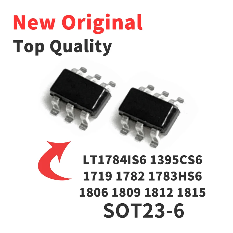 Chip IC LT1784IS6 LT1395CS6 LT1719 LT1782 LT1783 HS6 LT1806 LT1809 LT1812 LT1815 IS6/CS6, nuevo y Original, 1 unidad