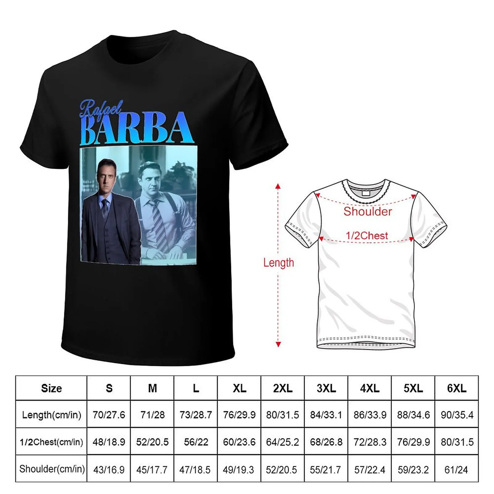 Rafael Barba 90s Inspired Vintage Homage T-Shirt t shirt man luxury T-Shirt