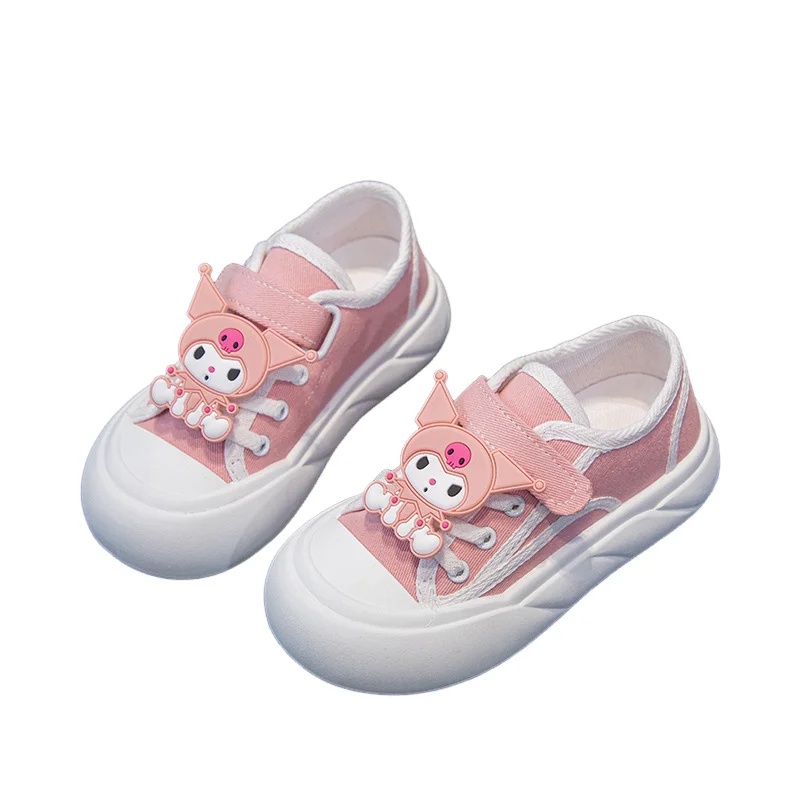 sanrio-minha-melodia-kuromi-sapatos-infantis-tenis-para-meninas-primavera-e-outono-periodo-dos-desenhos-animados-tenis-y2k-kawkr-doce-fundo-macio