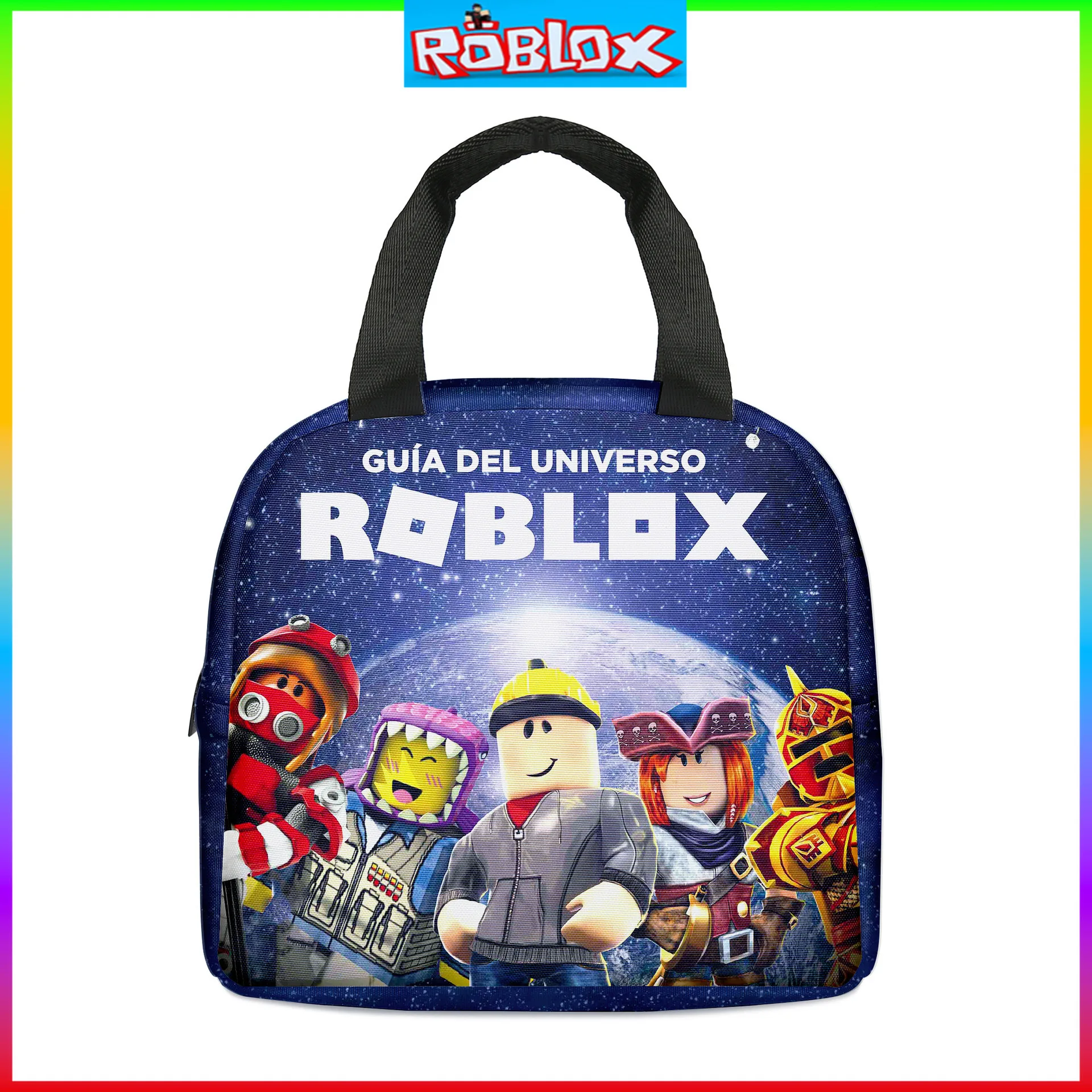 Roblox Lunch Bag School Students Lunch Box Bag Pencil case Primary and Middle School Students Schoolbag Boys Girls Anime Cartoon