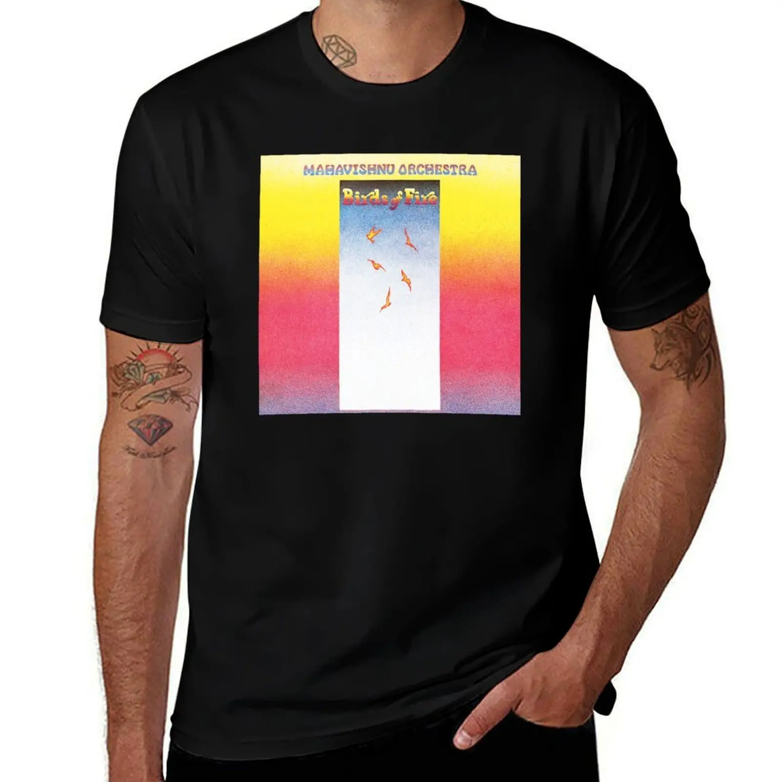 Mahavishnu Orchestra Birds Of Fire Album Cover T-Shirt Festive Simple T-Shirt