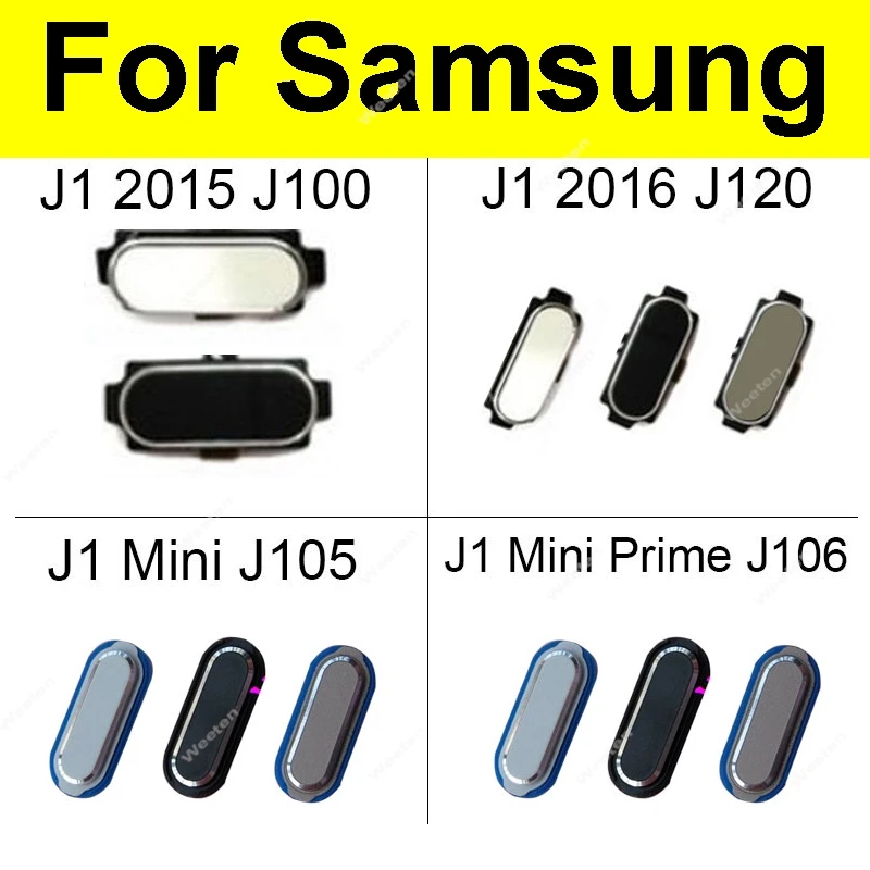 Для Samsung Galaxy J1 Mini Prime J1 Ace 2015 2016 J110 J100 J120 J105 J106 Кнопка «Домой» Гибкий ленточный кабель Кнопка для ремонта Запчасти