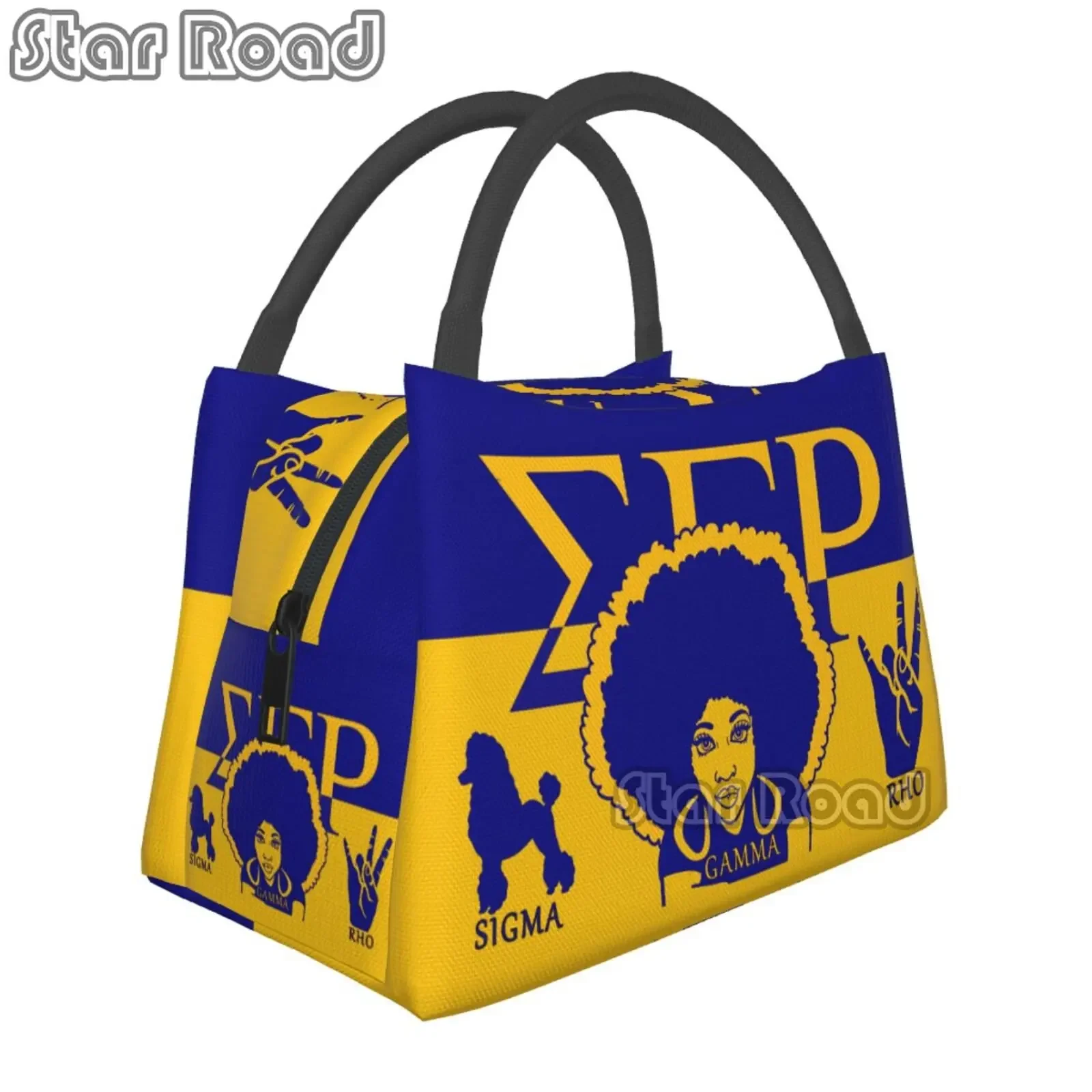 Cmxljwyt Sigma Gamma Rho Girl Big Size Lunch Bags for Thermal Cooler Bento Box Women Lunch Box Food Bag for Office School Work