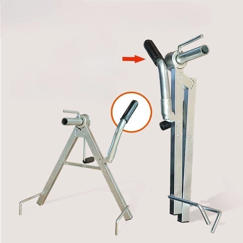 Máquina de carrete de manguera portátil, bobinadora de manguera de fuego Manual plegable, herramientas de almacenamiento de estante de bobinado de manguera de agua agrícola