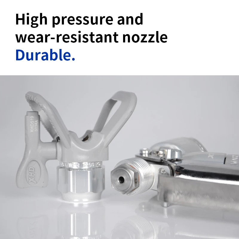 Nowy pistolet natryskowy XTR7+/724 ze stali nierdzewnej, ręczny pistolet wysokociśnieniowy bezpowietrzny, przemysłowy, do farb o wysokiej lepkości, antykorozyjny.