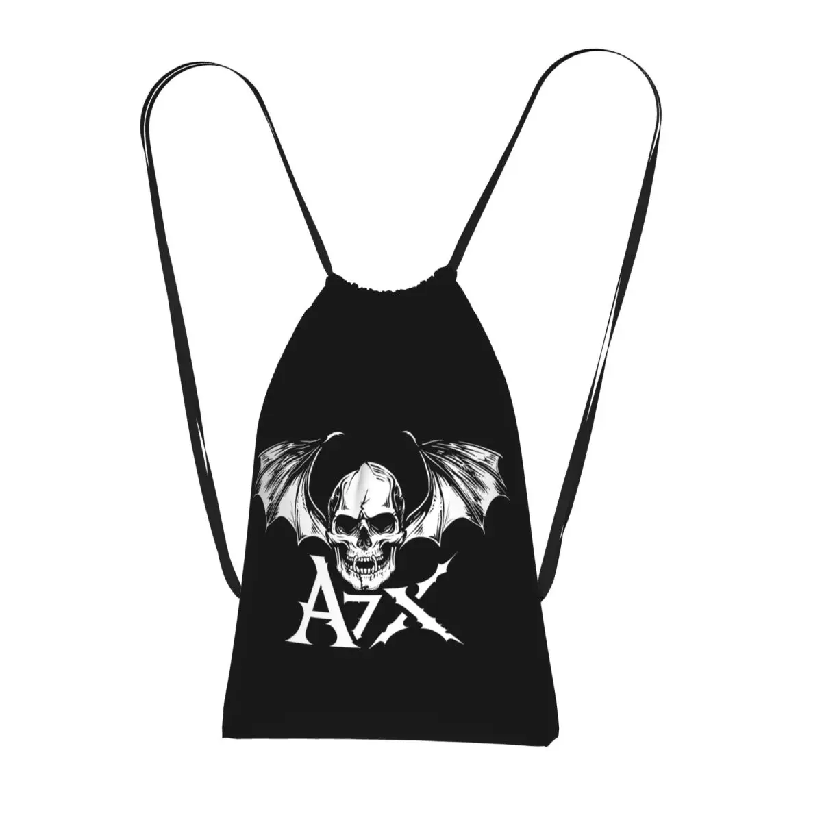 Avenged Sevenfold Drawstring Backpack Sports Gym Bag Portable Travel Drawstring Bag for Men Women