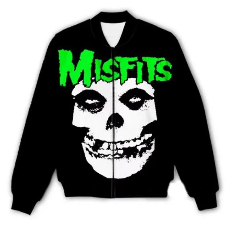 

New Men/Women Misfits 3D Printed Jacket Fashion Streetwear Men Loose Sporting Jacket & Coat