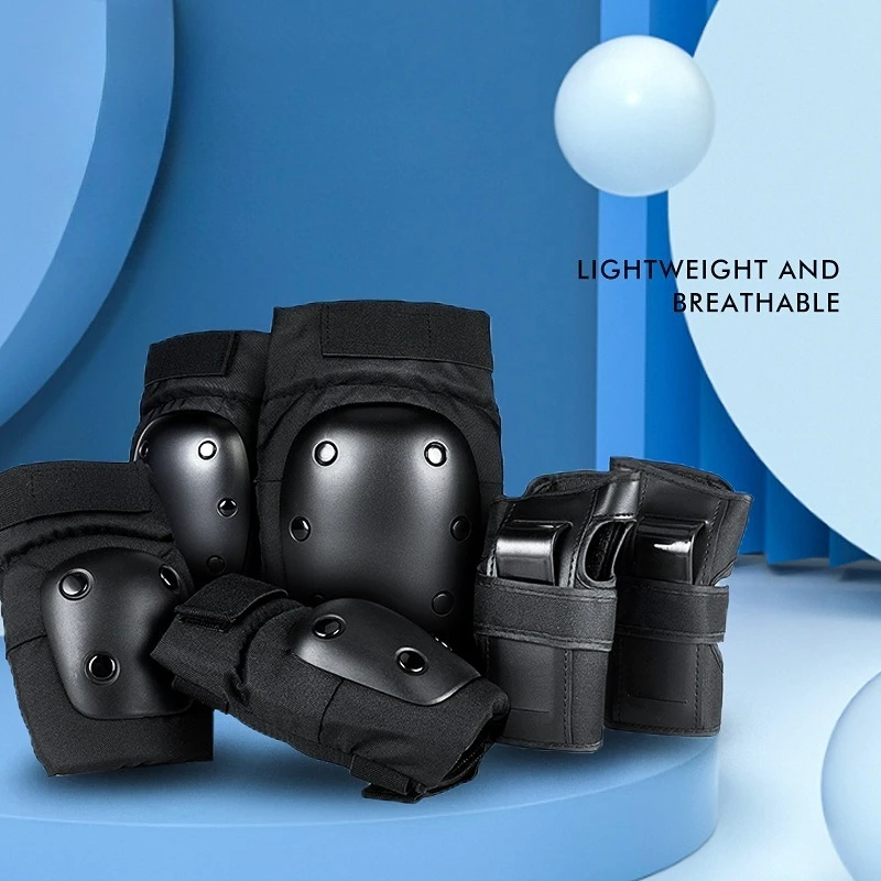 

Roller Skating Protective Gear Set Hard Shell Knee Pads Elbow Guards Wrist Guards for Ice Skating, Skateboard & Bike Training