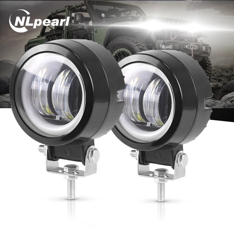 

NLpearl 12V 24V Waterproof LED Bar Offroad 20W LED Work Light 6D LED Angel Eyes Light Bar For SUV ATV Truck Boat 4x4 Motorcycle