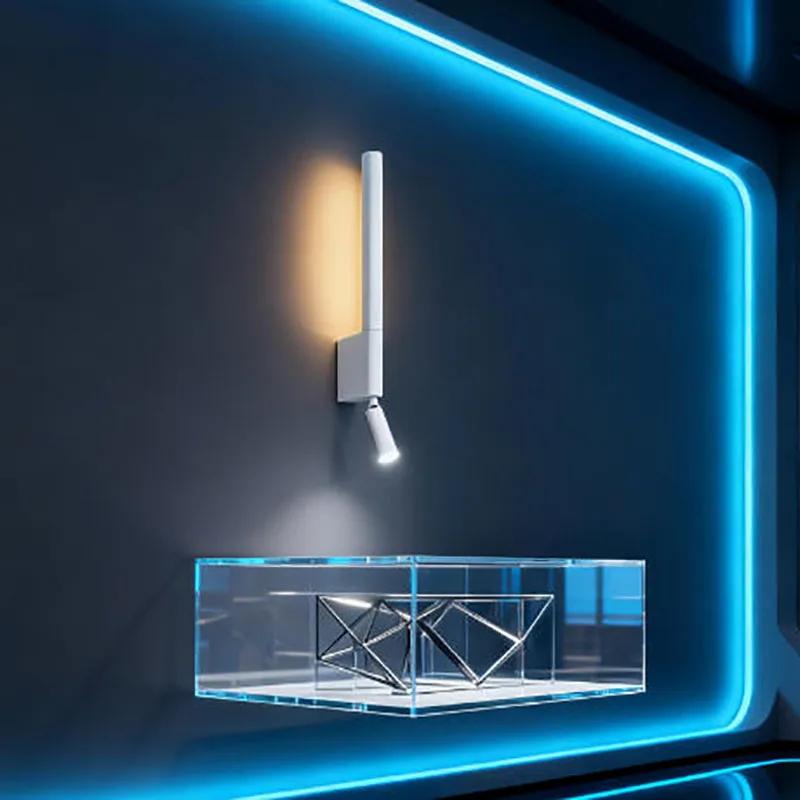 

Creative personalized bedside eye protection reading wall lamp aisle entrance with switch hotel room bedroom light luxury lamps