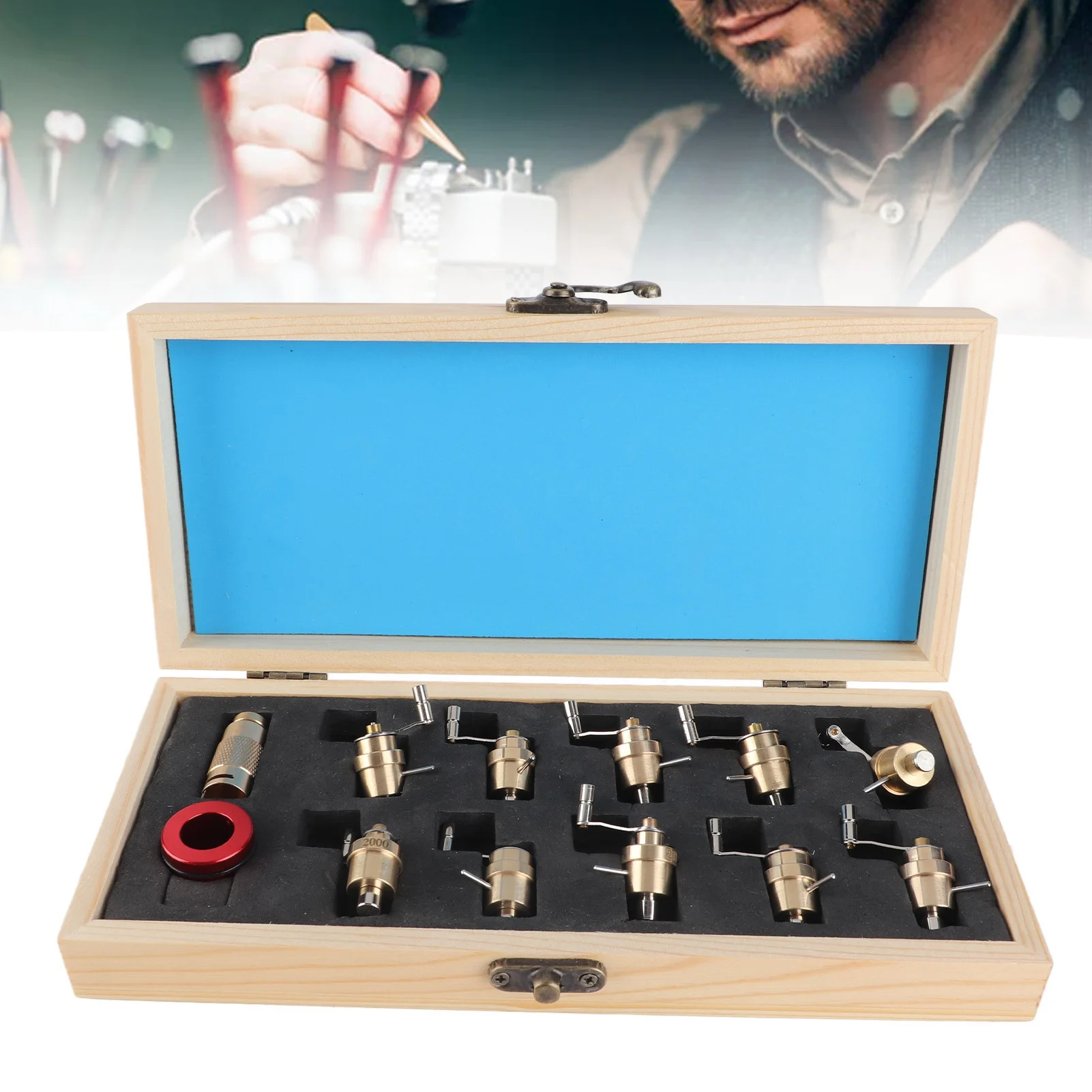 Mainspring Winder Set Brass Watch Repair Tool Wristwatch Repairing Kit DIY Watchmaker Tools Watch Mainspring Winder Set