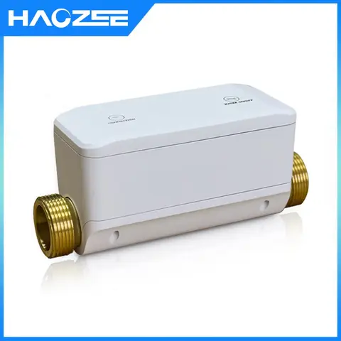 Tuya inteligente wifi válvula de água desligamento automático medidor de água detector de vazamento de água suporte alexa