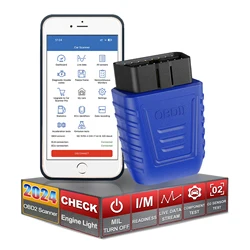 ELM327 OBD2 Scanner AM2 BT ELM 327 OBD Car Diagnostic Tool Compatitable with Android IOS Car Code Reader for 12V Cars Since 1996