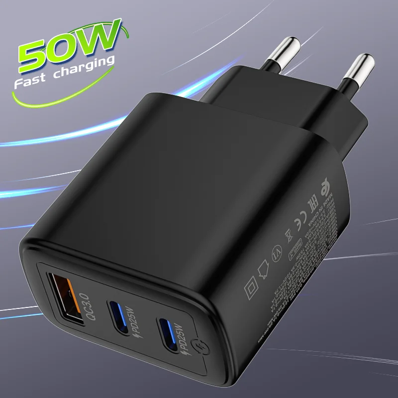 50W 3-Port Fast Cha…