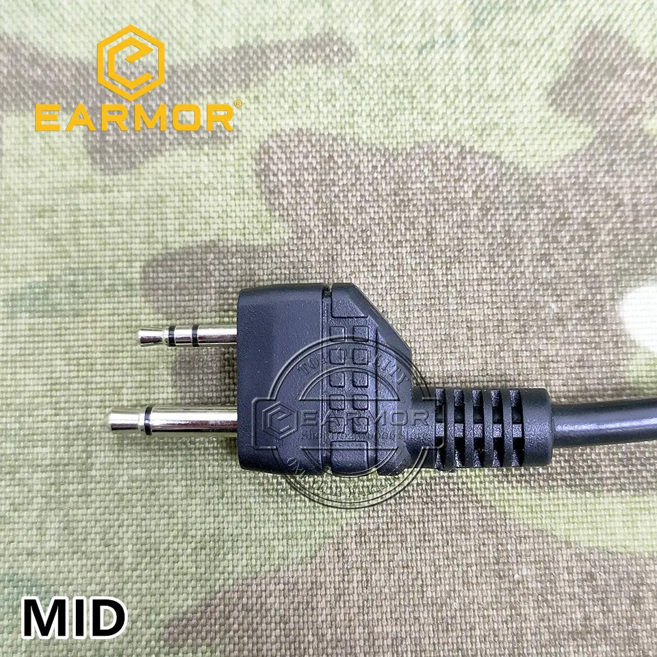 Imagem -06 - Fone de Comunicação Tática Ptt Adaptador Ptt Militar Adaptador para Airsoft Earmor Msa Sordin 3m Peltor Push to Talk Earmor-m52