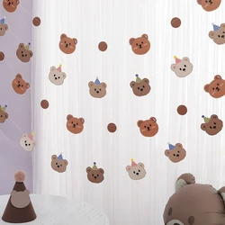 Retro Bear Flag Birthday Party Room Decoration 1 set 1 piece