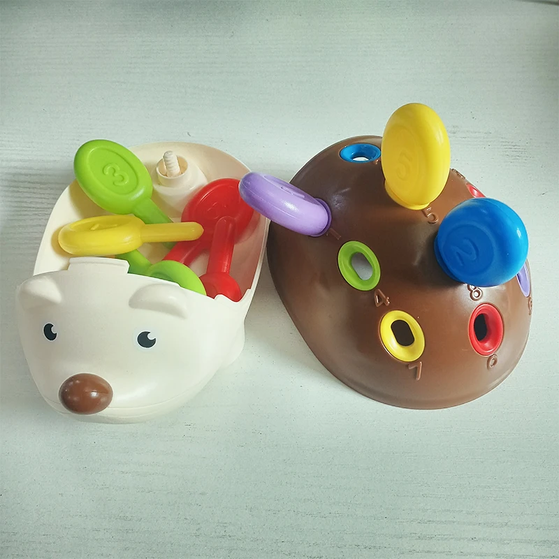 ของเล่นเม่นมอนเตสซอรี่สำหรับเด็ก ฝึกสมาธิ ของเล่นเสริมพัฒนาการ ฝึกทักษะการเคลื่อนไหว ของเล่นเสริมประสาทสัมผัส ของเล่นเสริมพัฒนาการสำหรับเด็ก ของขวัญวันเกิด