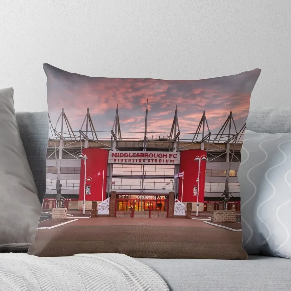 The Riverside Stadium, Middlesbrough Throw Pillow ornamental pillows Luxury Pillow Cover Custom Cushion Photo Pillow