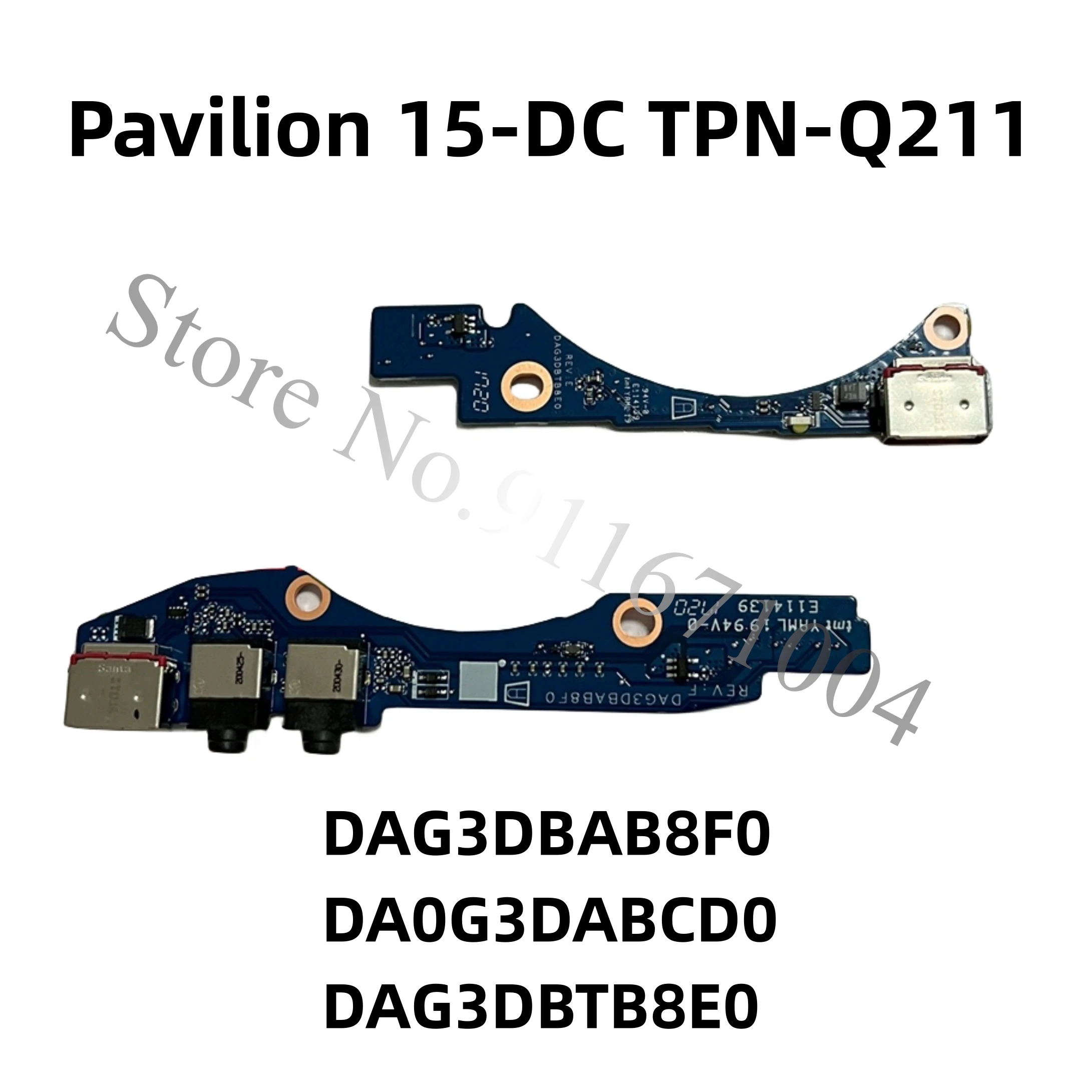 

Original DAG3DBAB8F0 DA0G3DABCD0 DAG3DBTB8E0 For HP Pavilion 15-DC Series TPN-Q211 Laptop USB Audio Interface Board USB board