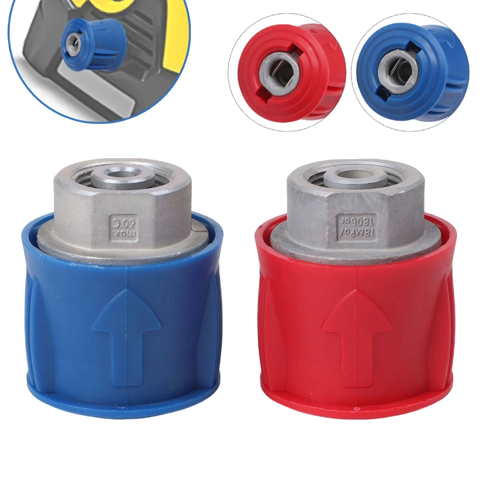 2Pcs Aluminum Alloy Connector Set For Karcher K-series Pressure Washers Quick-connect Fittings Garden Adapter Accessories