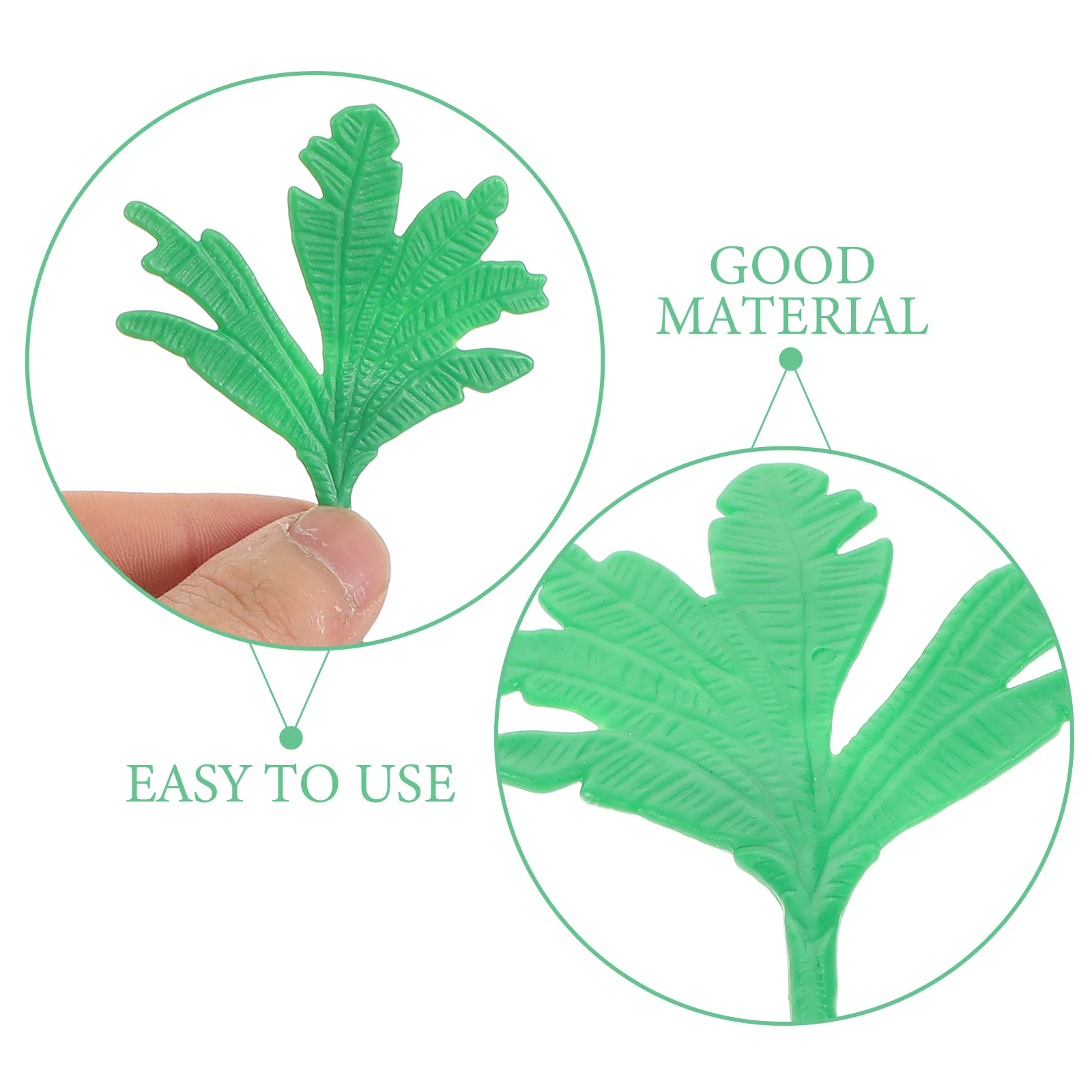 50 قطعة أشجار المناظر الطبيعية المصغرة شجرة الموز الصغيرة DIY بها بنفسك قطار مشهد طاولة الرمل الديكور النباتات الاصطناعية الحرفية #6