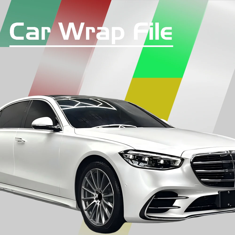

Premium Ceramic White Car Wraps Film Sticker Color Modified Vehicle Body Vinyl Roll Trim Motorcycle Auto Decoration Accessories